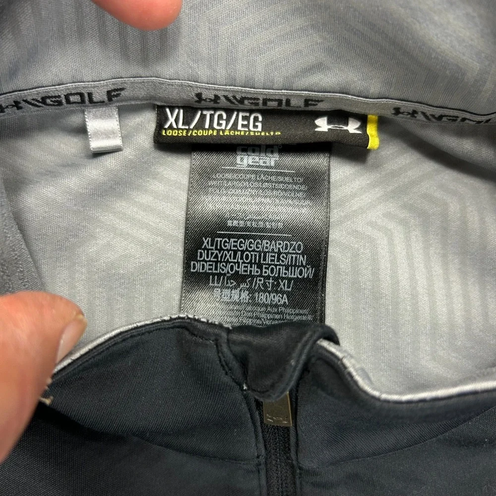 Under Armour ColdGear Storm2 Midlayer Half Zip Pullover Mens XL Navy 